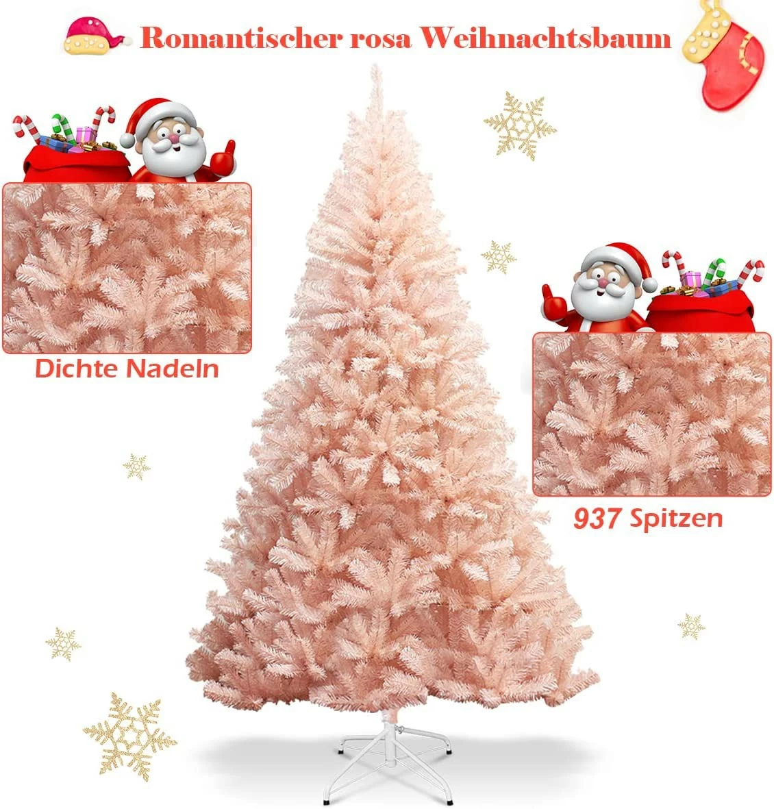 Costway 210cm Künstlicher Weihnachtsbaum – Bild 3