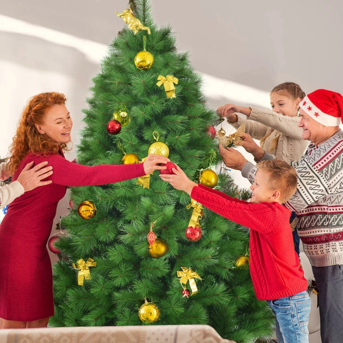 Costway 180cm Künstlicher Weihnachtsbaum – Bild 2