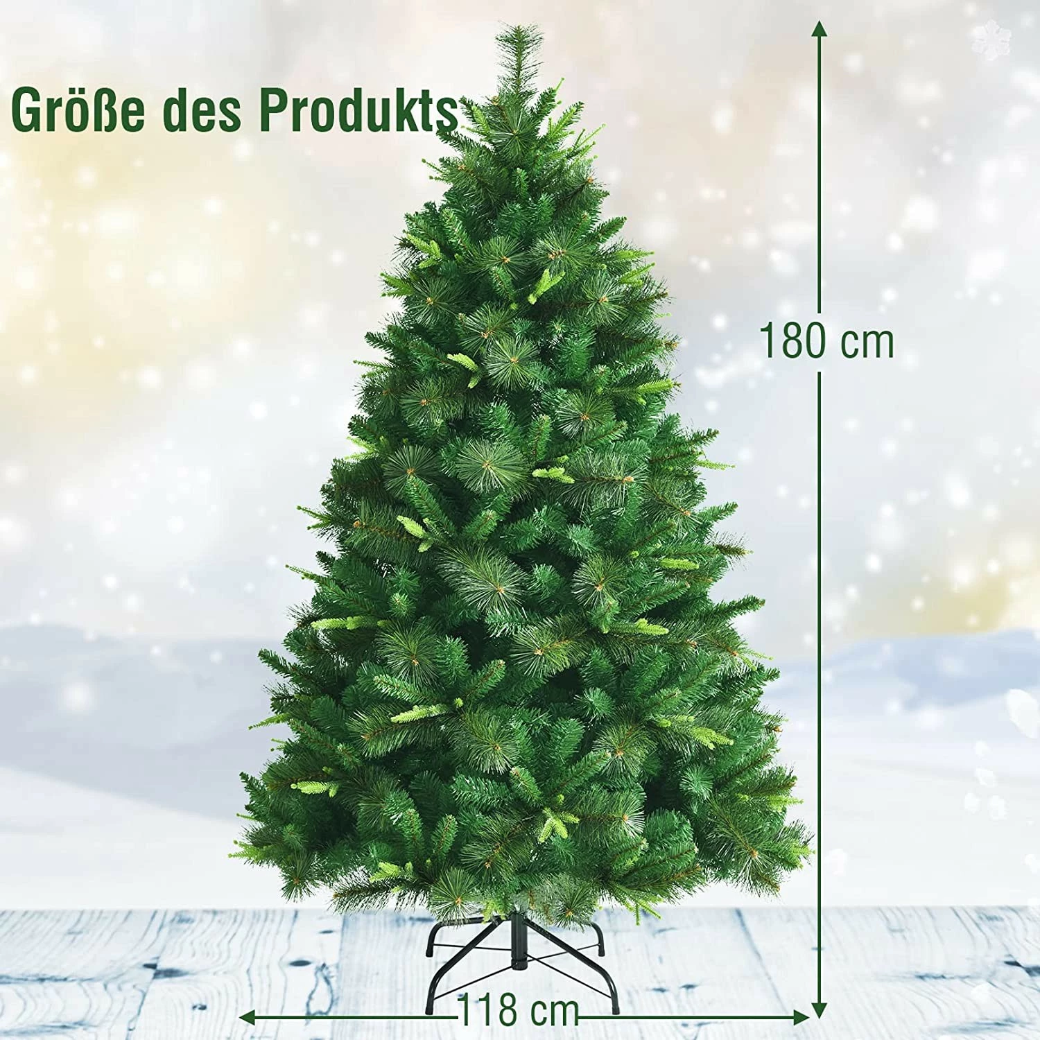 Costway 180cm Künstlicher Weihnachtsbaum – Bild 6