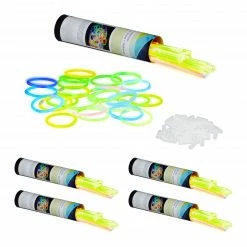 Relaxdays 500 x Knicklichter mit Verbindern