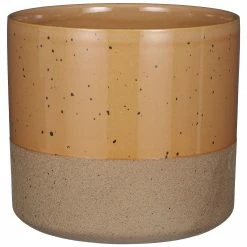 Mica Decorations Blumentopf Lago - Braun - Höhe: 19 cm