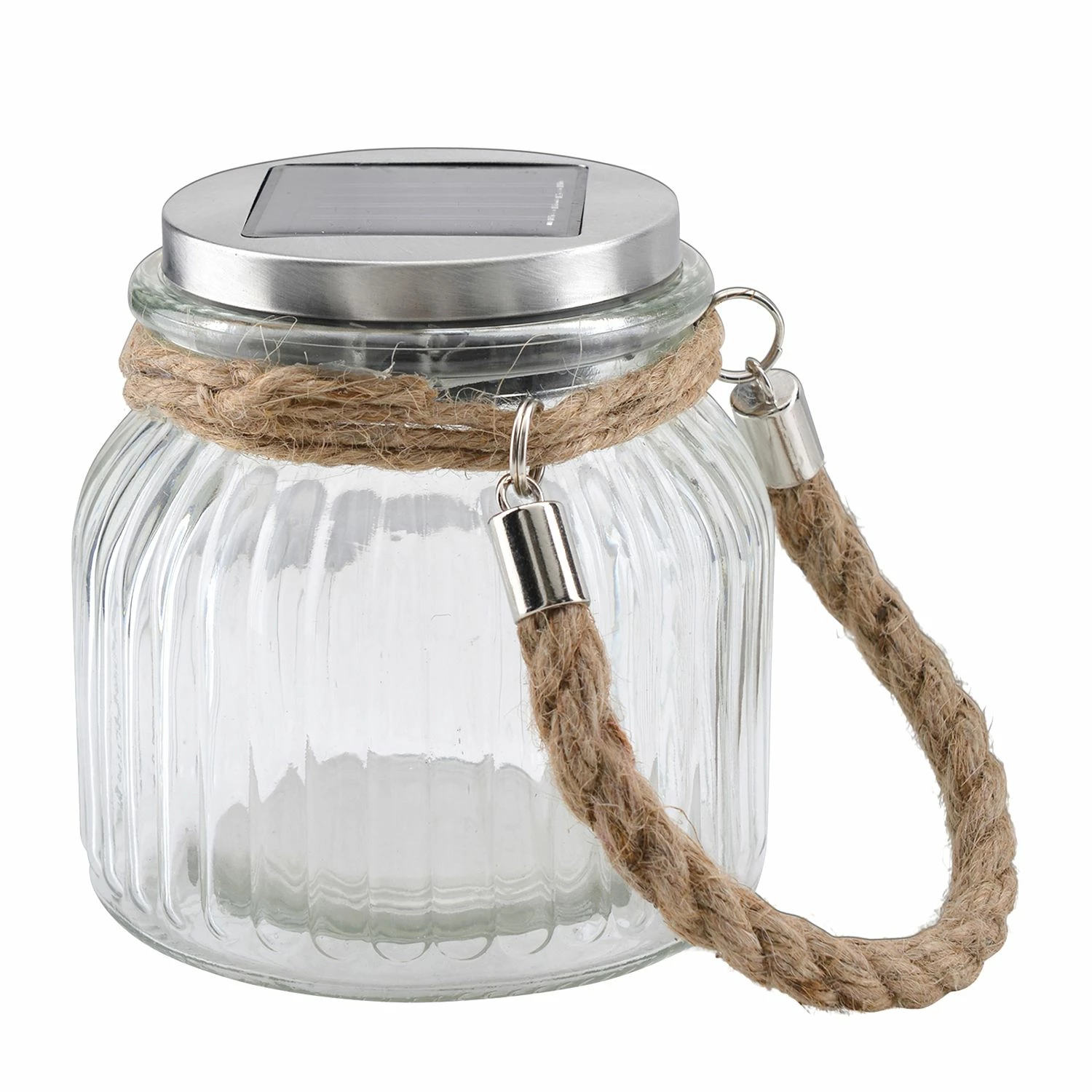 Näve LED-Solartischleuchte Bari (2er Set) - Glas - Transparent – Bild 5