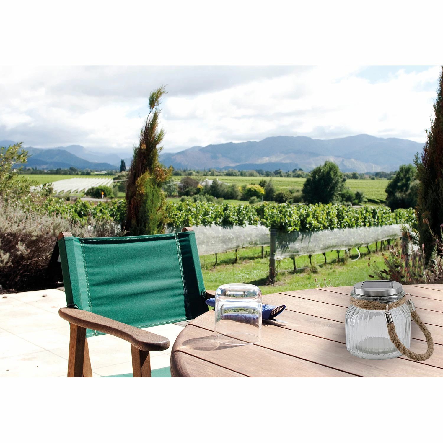 Näve LED-Solartischleuchte Bari (2er Set) - Glas - Transparent – Bild 4