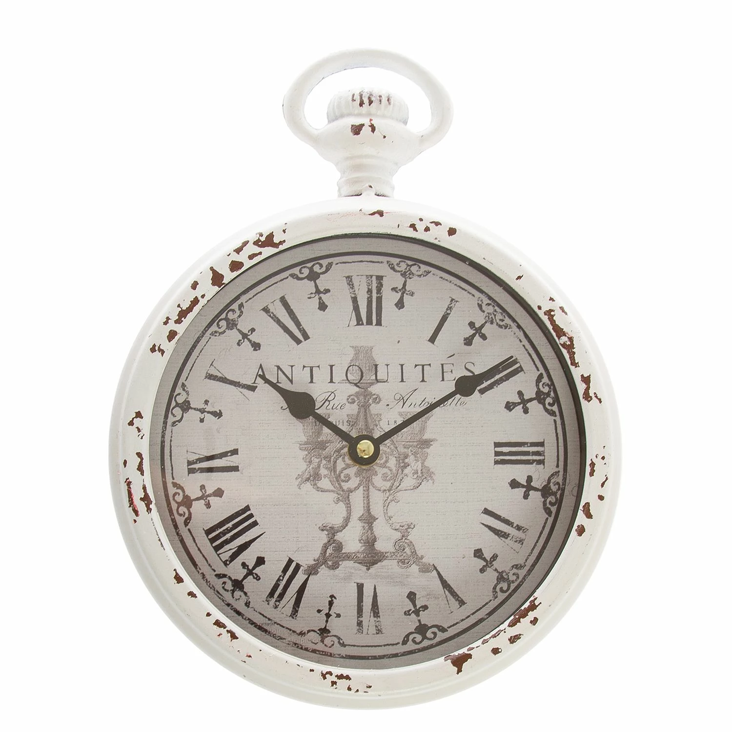 My Flair Wanduhr Strombeek - Messing - Weiß