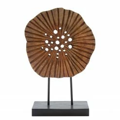 My Flair Dekofigur Disk Dotted - Eisen - Braun / Schwarz