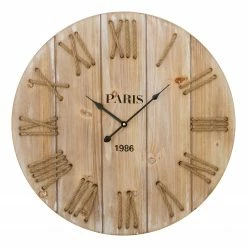 My Flair Wanduhr Brusque - Jute - Braun