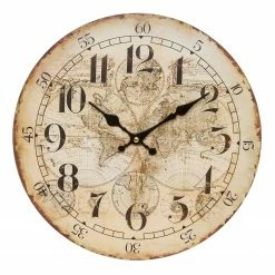 My Flair Wanduhr Downer - MDF - Mehrfarbig