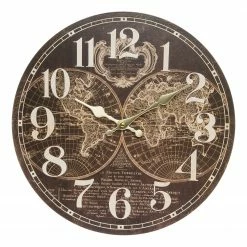 My Flair Wanduhr Bouillon - MDF - Mehrfarbig