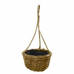 Flechtwaren Müller Hängeampel Kobo - Rattan - Braun