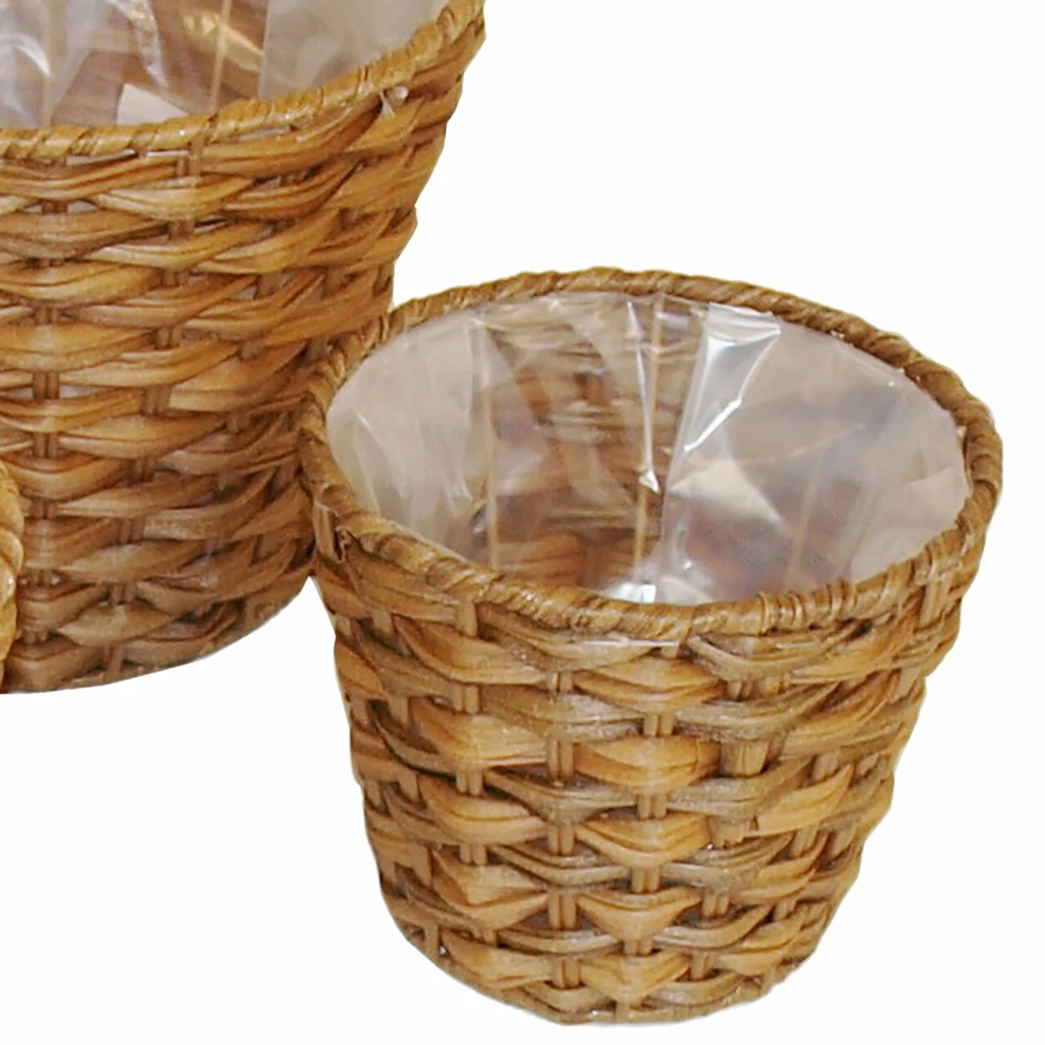 Flechtwaren Müller Korb Valla Round (3-teilig) - Polyrattan - Braun – Bild 2