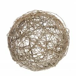 My Flair LED-Baumkugel Olinda - Rattan - Champagner