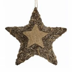 My Flair LED-Stern Hexham - Rattan - Braun