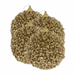 My Flair Baumkugeln The Whim (4er-Set) - Schaumstoff - Melonengelb