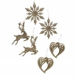 My Flair Baumkugeln Renascenca (6er-Set) - PVC - Silber