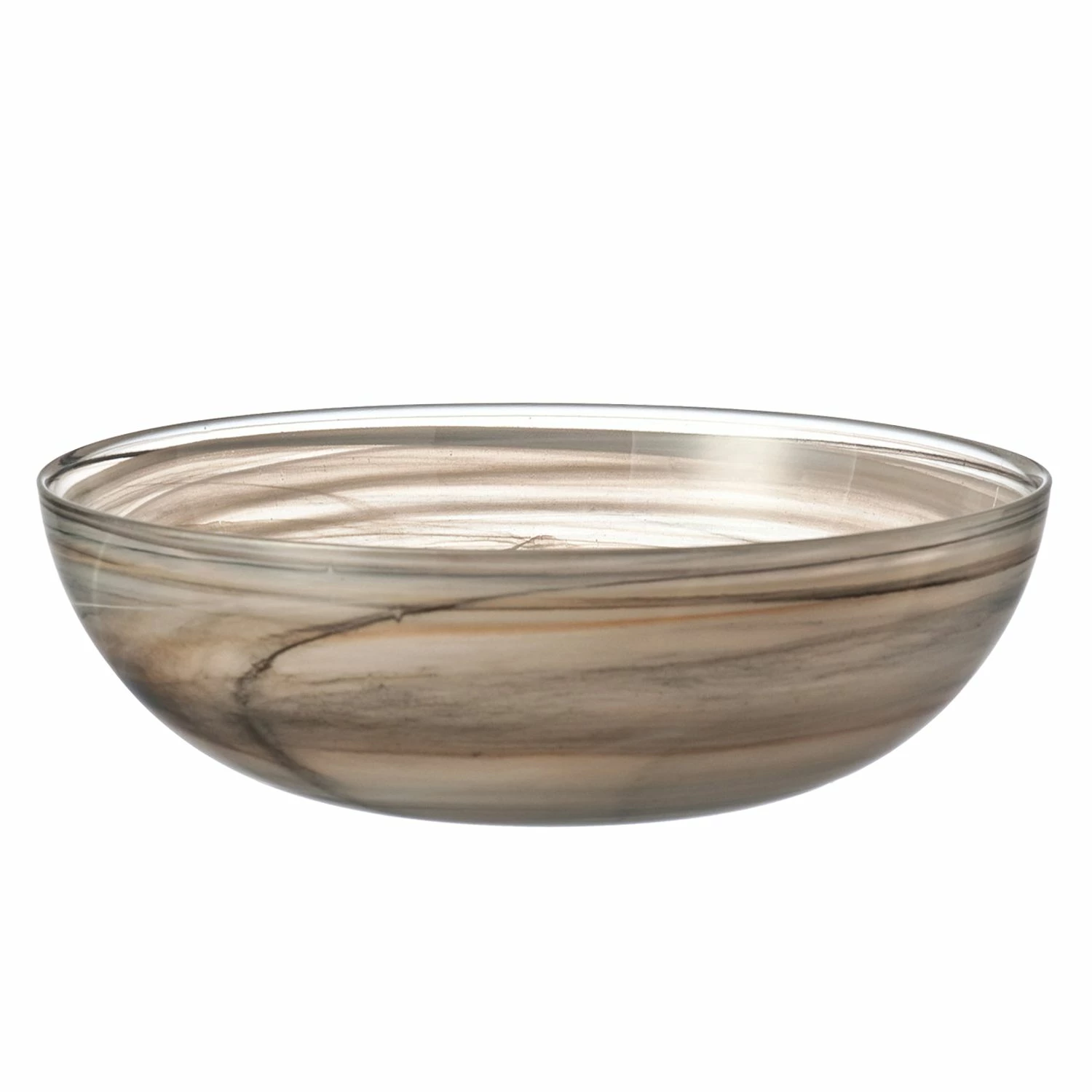 Leonardo Schale Alabastro Marble I - Glas - Creme marmoriert