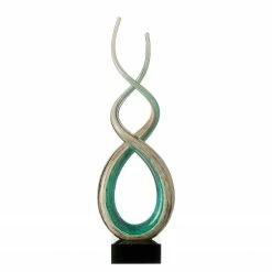 Leonardo Skulptur Rotate II - Glas - Mehrfarbig