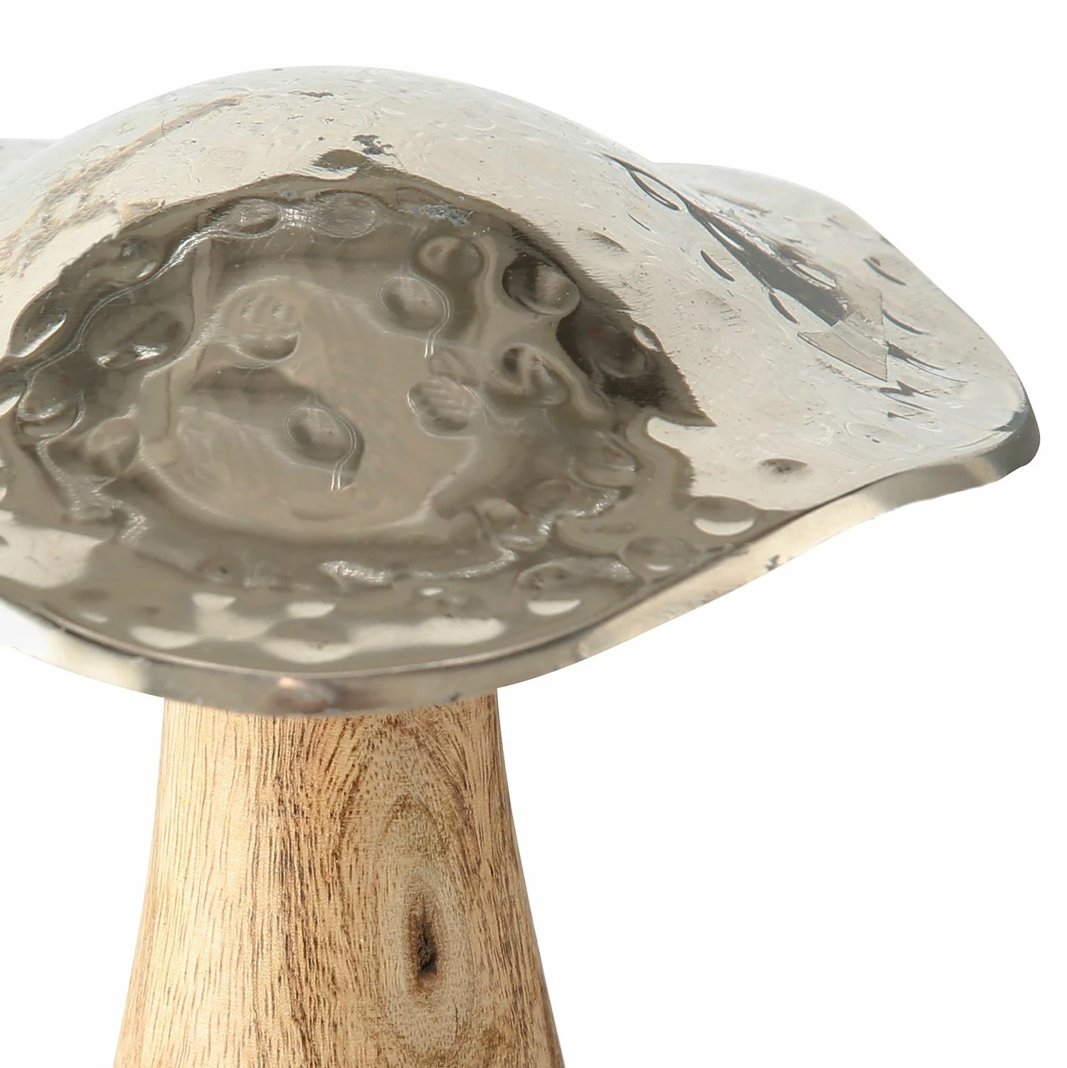 Boltze Dekofigur Pilz II (2-teilig) - Materialmix - Braun / Silber – Bild 4