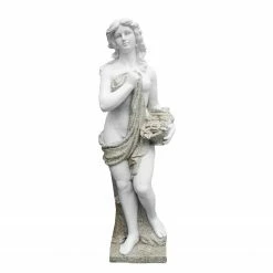 Twentyfour Gartenfigur Calypso - Keramik - Grau