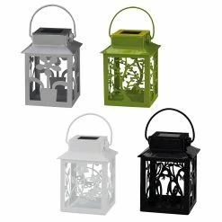 Näve Solar-Dekoleuchte Laterne I - Edelstahl - 2-flammig