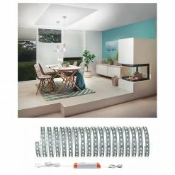 Paulmann LED-Lichterkette Denman 10m X - Silikon - 1-flammig