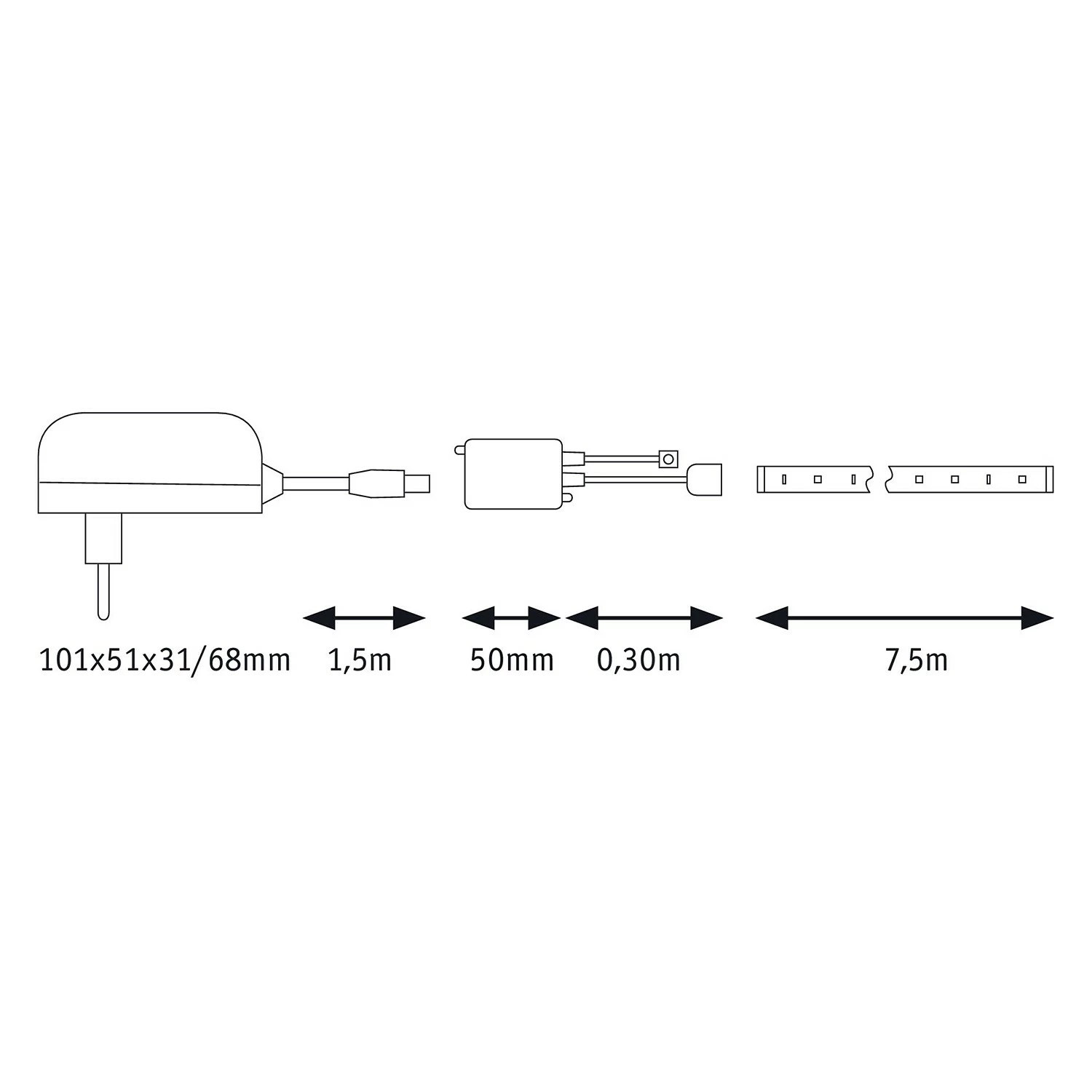 Paulmann LED-Lichterkette Ilheus 7,5m V - Silikon - 1-flammig – Bild 9