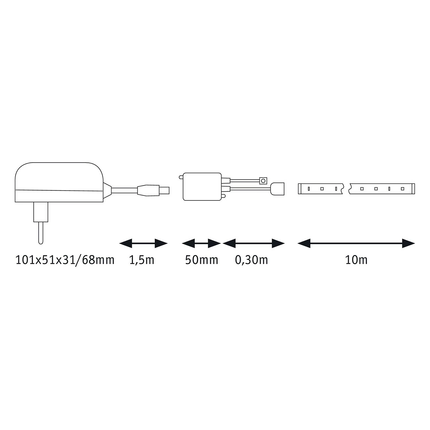 Paulmann LED-Lichterkette Ilheus 10m VI - Silikon - 1-flammig – Bild 9