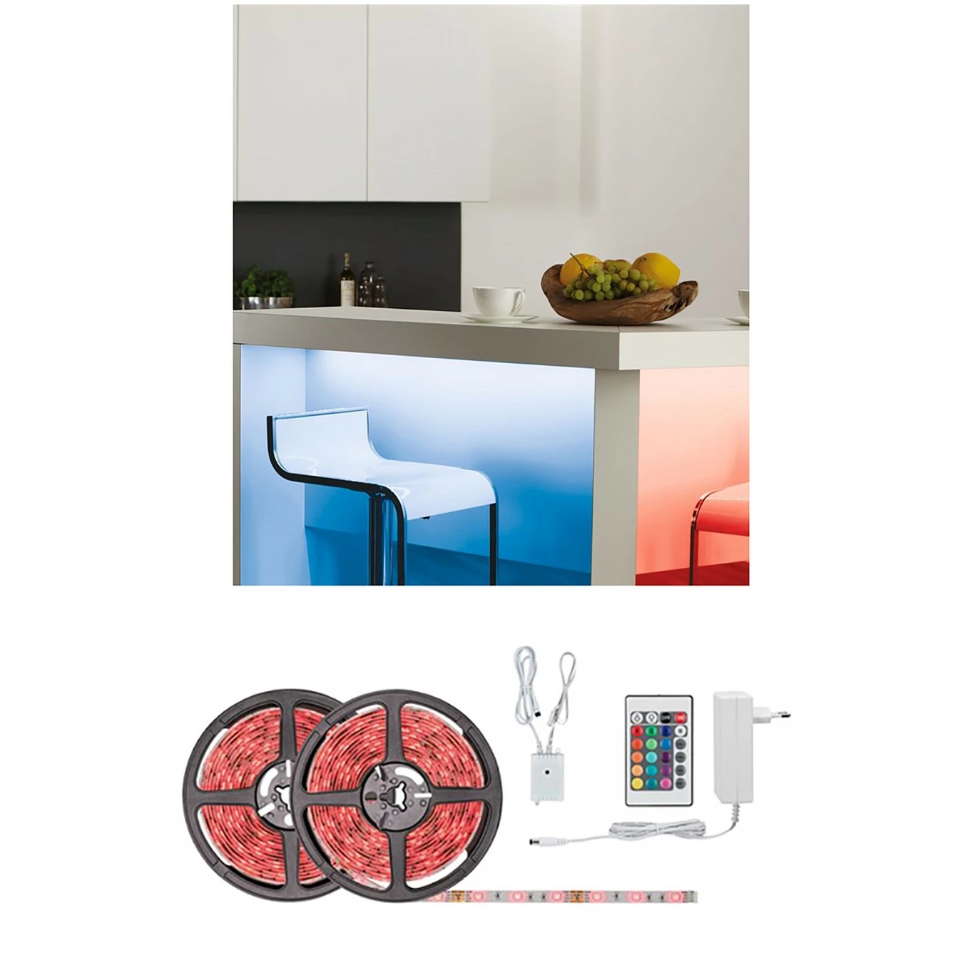 Paulmann LED-Lichterkette Ilheus 10m VI - Silikon - 1-flammig