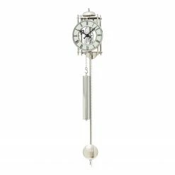 AMS Wanduhr Uttel - mechanisch - Silber