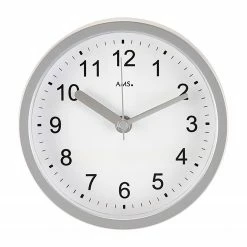 AMS Badezimmeruhr La Marina - Funk - Silber