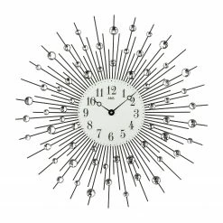 AMS Wanduhr Yulin - Quarz - Schwarz