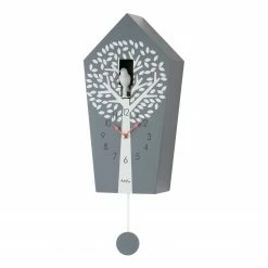 AMS Pendeluhr Kukes - Quartz - Grau