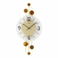 AMS Wanduhr Luki II - Quarz - Gold
