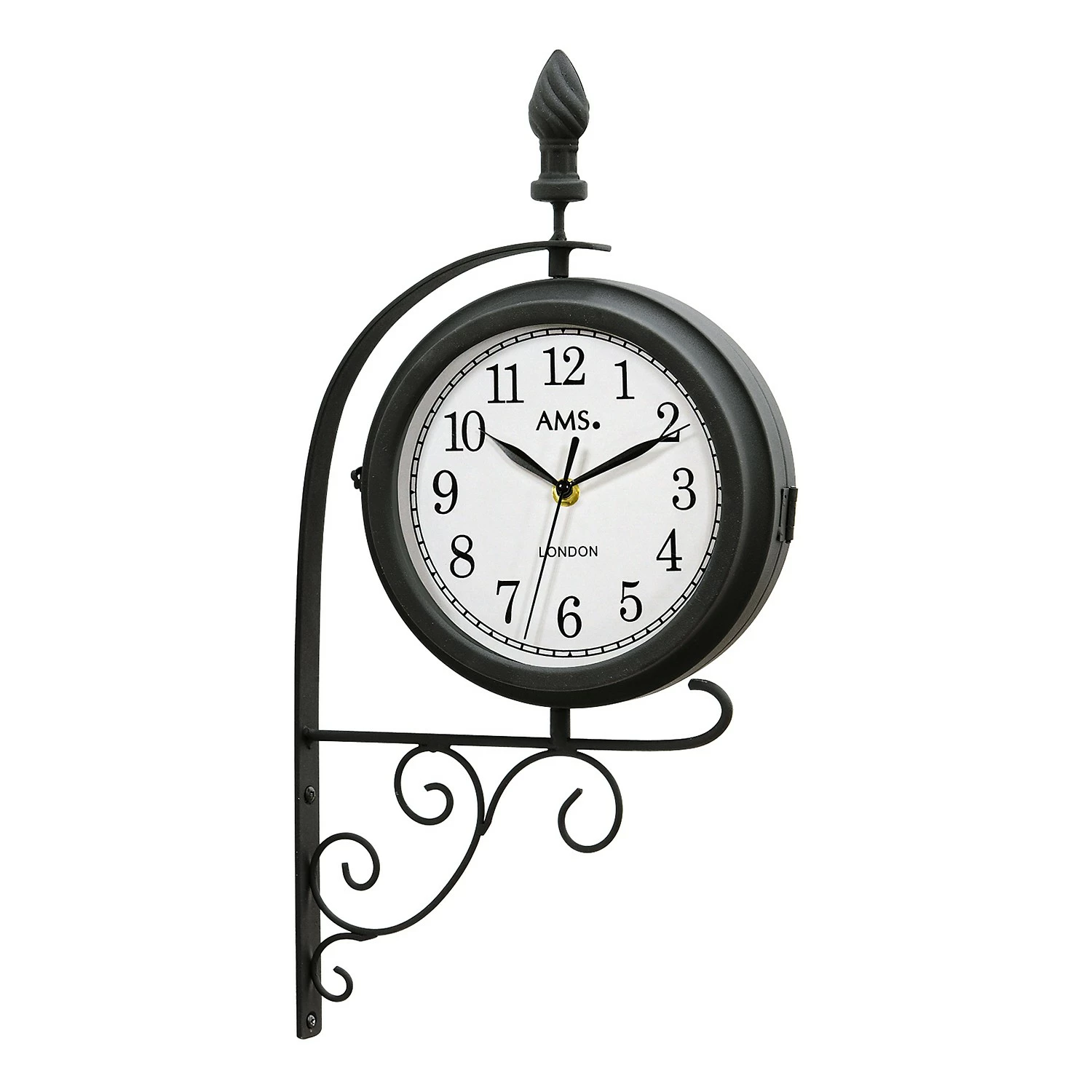 AMS Wanduhr La Garita - Quarz - Schwarz / Weiß