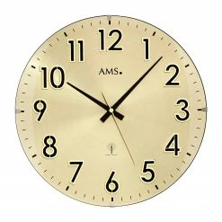 AMS Wanduhr Cristo Rey - Funk - Messing / Schwarz