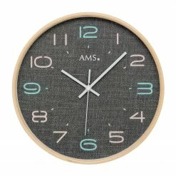 AMS Wanduhr Marica - Funk - Grau / Braun