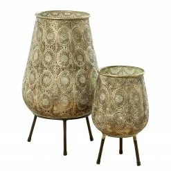 Boltze Windlicht Violo I (2-teilig) - Eisen