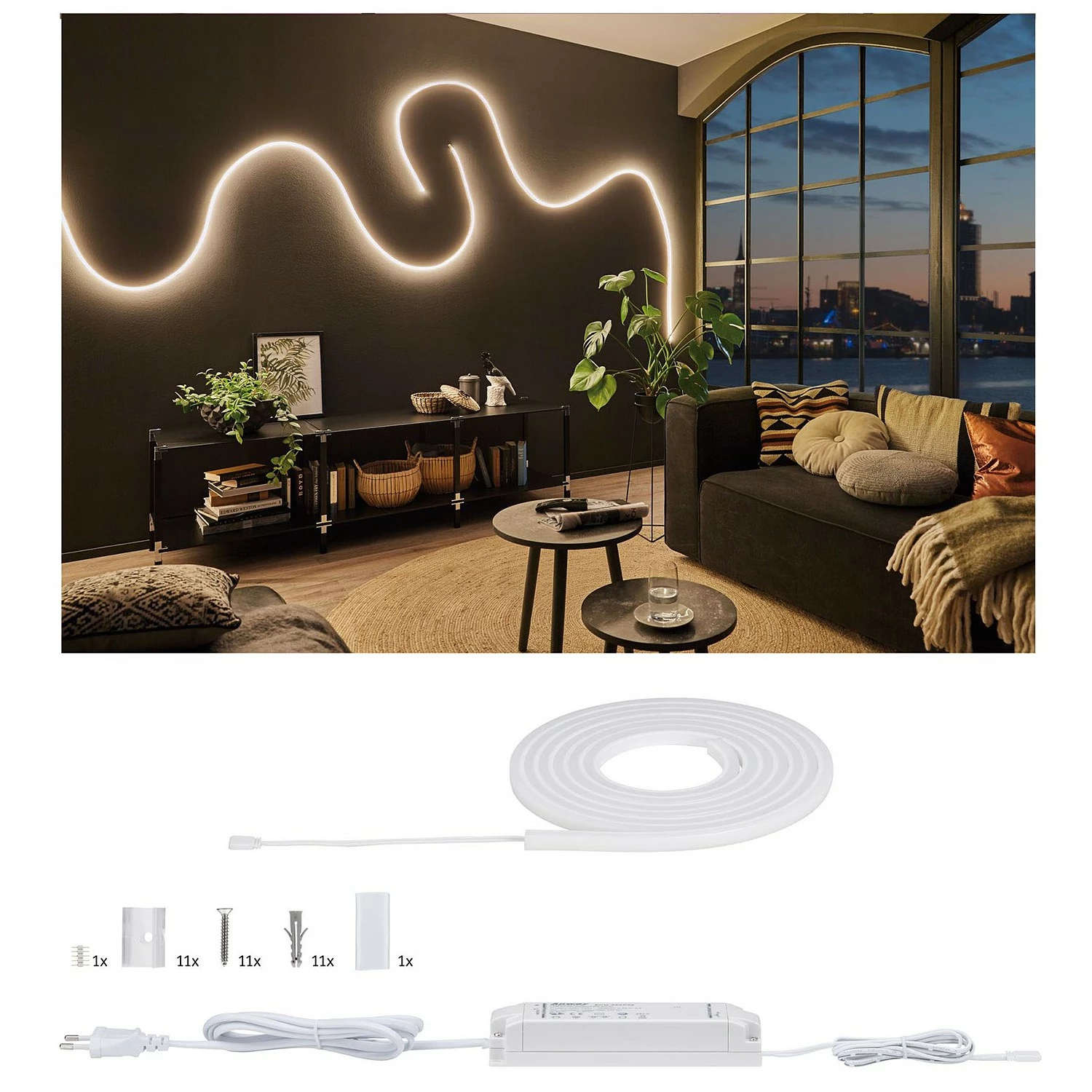 Paulmann LED-Stripes Flow 3m II - Silikon