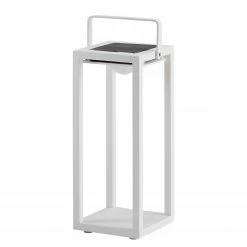 Best Freizeitmöbel Solar-Laterne Cloyd IV - Aluminium - Weiß