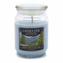 Candle-Lite Company Duftkerze Hidden Mountain Pass - 510 Gramm - Stearin Wachs - Blau