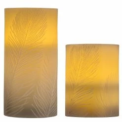 Pauleen Wachskerze Cosy Feather (2er-Set) - Wachs - 2-flammig