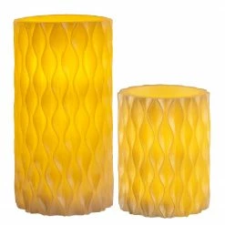 Pauleen Wachskerze Cosy Pearl (2er-Set) - Wachs - 2-flammig