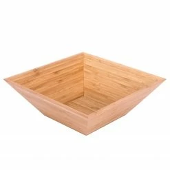 Flechtwaren Müller Schale Bamboo - Massivholz Bambus - Beige - 24 x 10 cm