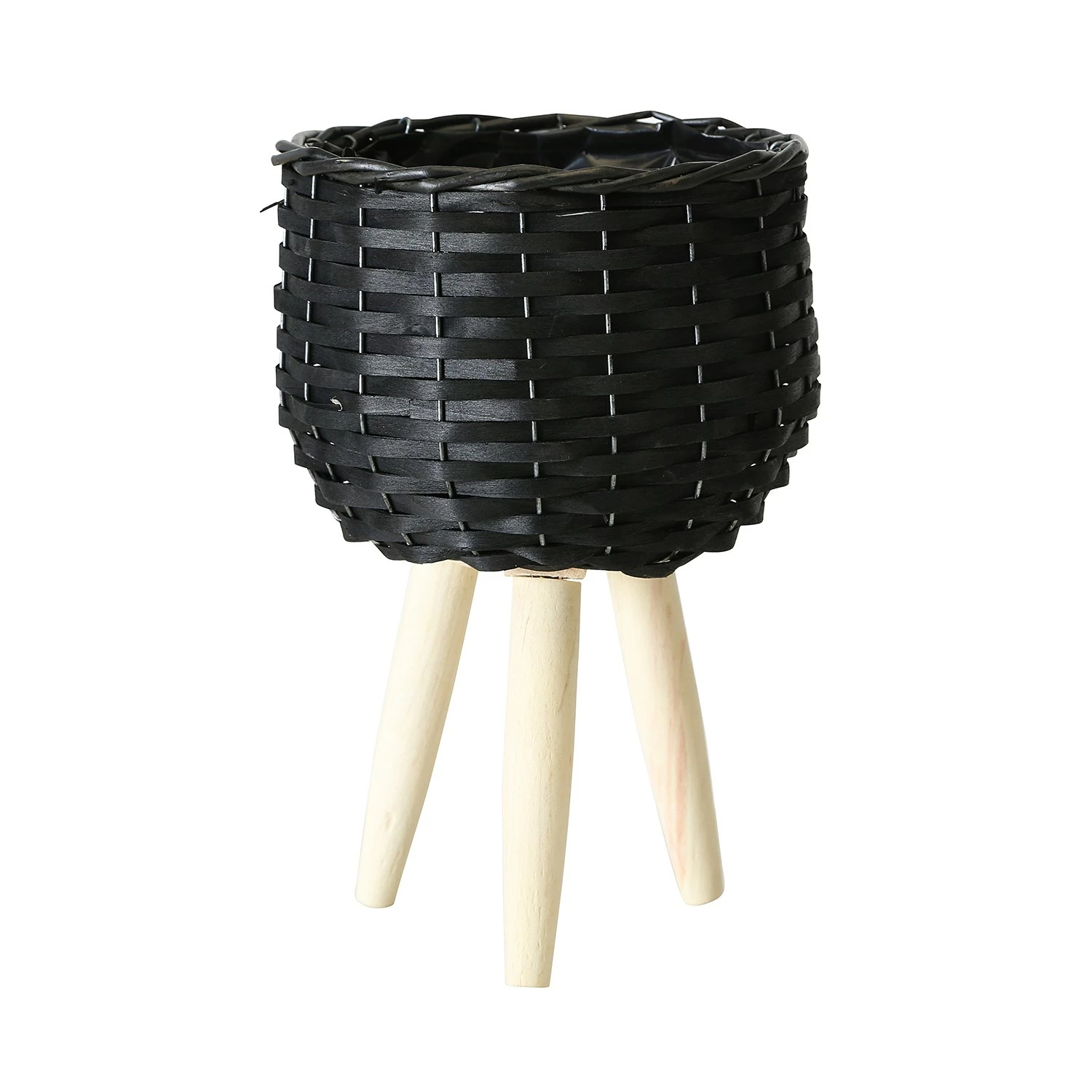 Boltze Pflanzkorb Rawan (3-teilig) - Weide - Schwarz – Bild 3