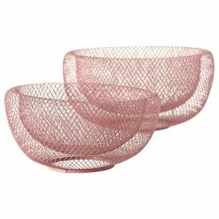 Boltze Schale Seoul I (2-teilig) - Zink - Pink