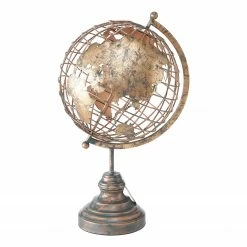 Boltze Dekofigur Earth - Eisen - Antikgold