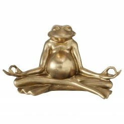 Boltze Dekofrosch Morty - Kunstharz - Gold