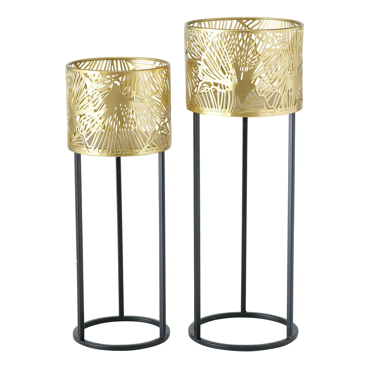 Boltze Pflanztopf Verina (2-teilig) - Eisen - Gold