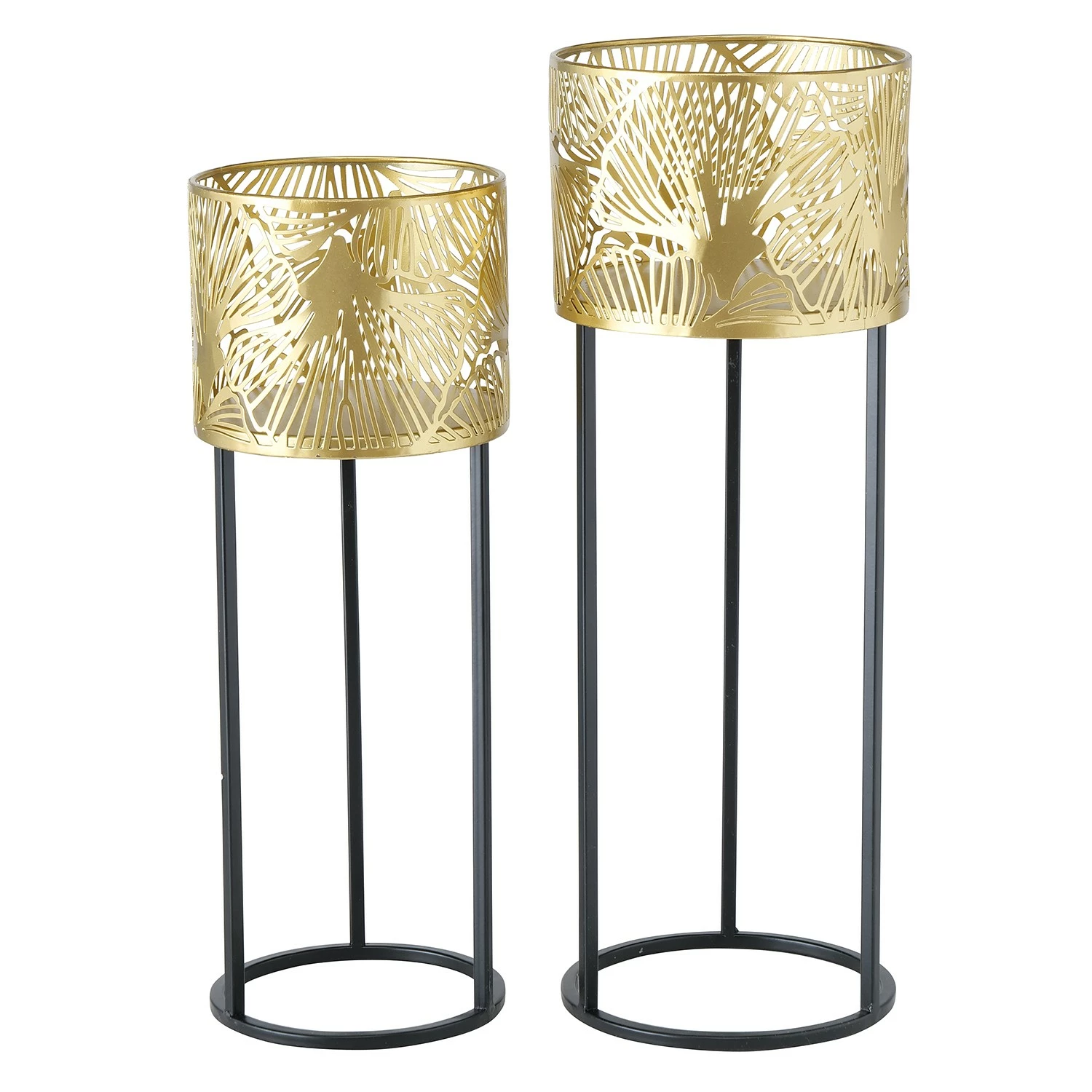 Boltze Pflanztopf Verina (2-teilig) - Eisen - Gold – Bild 3