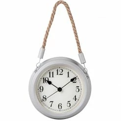 Technoline Wanduhr WT 7130 - Metall / Glas - Weiß