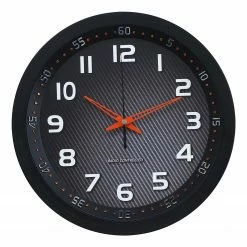 Technoline Wanduhr WT 8972 - Kunststoff - Schwarz